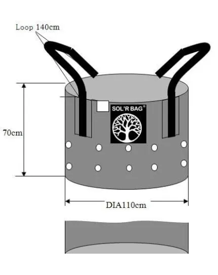 SOL'R BAG 1/2 Ster mit flachem Boden